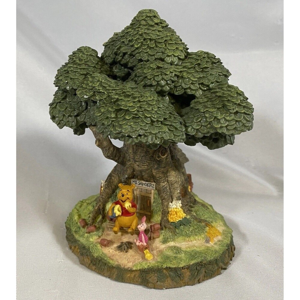 POOH'S HOUSE Winnie the Pooh Disney Danbury Mint Piglet Missing Ear